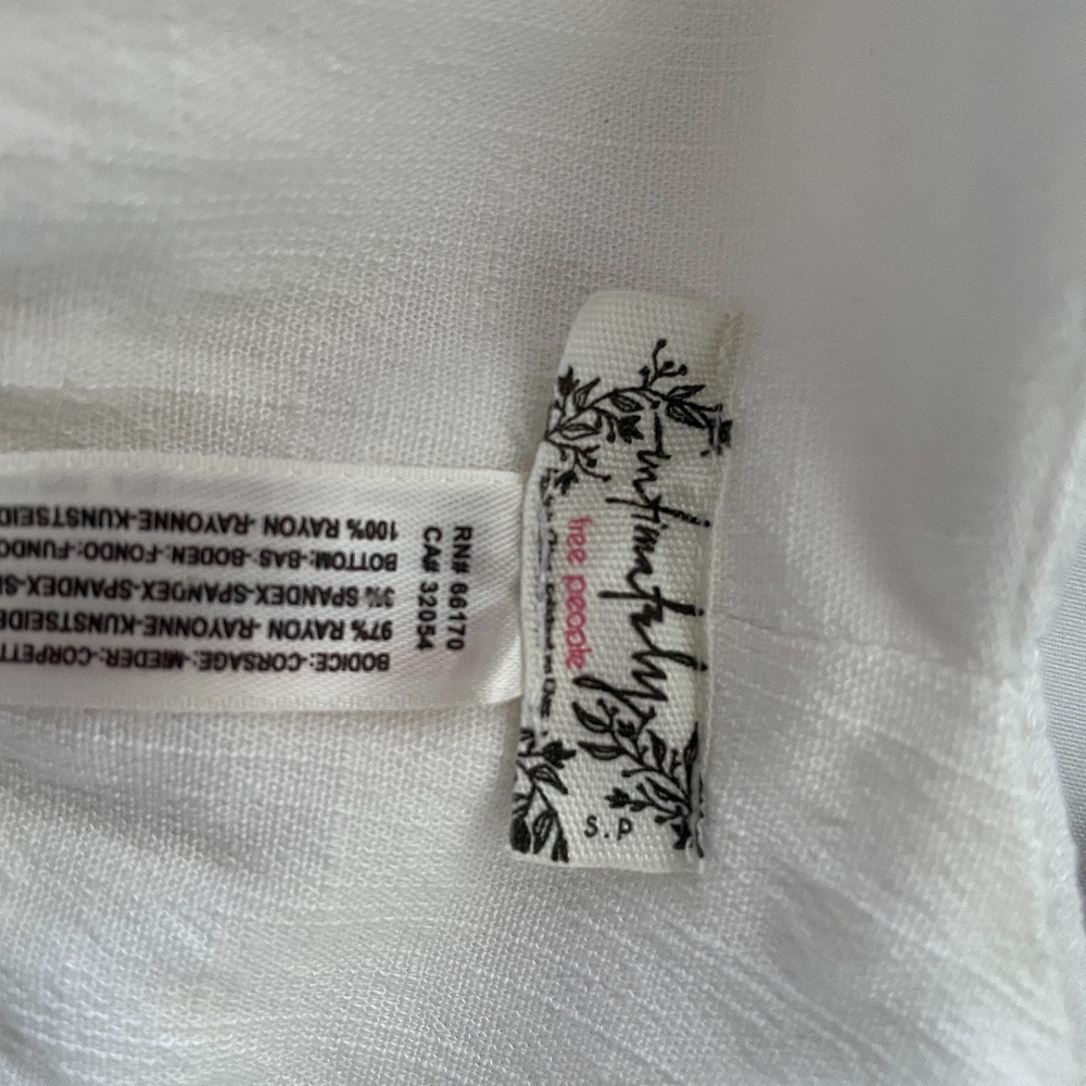 Free People White Lounge Jumpsuit (small)